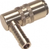 Rychlospojky s úhlovým trnem 90° pro standartní hadice ESHM TL-90° bez / s ventilem AB