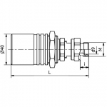 Rychlospojka RK 12 zásuvka M22x1,5