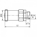 Rychlospojka RK 12 zástrčka M 22x1,5