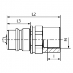 Rychlospojka ISO 12,5 zástrčka G1/2