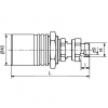 Rychlospojka RK 12 zásuvka M22x1,5